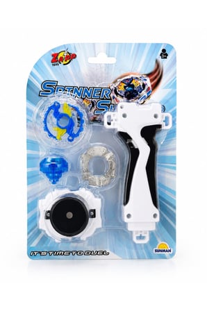 Spinner Shooter Fırlatıcılı Savaş Topacı Seti Düello Oyunu 3+ Yaş