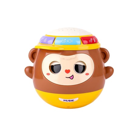Musical Monkey 5 i 1 Arada Işıklı Müzikli Hareketli Gözlü Bebek Oyuncağı 0+ Ay