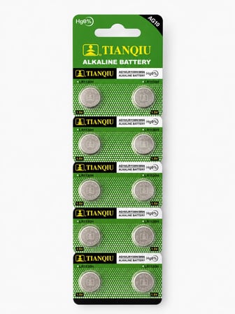 TIANQUI AG10 LR1130 389 189 Alkalin Düğme Pil 1.5V 10 lu Kart Saat Oyuncak Hesap Makinesi Pili