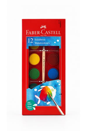 Faber-Castell Okul Boyama Kırtasiye Seti 12’li Boyalar Kalem Silgi Pritt Kalemlik Uçlu Kalem
