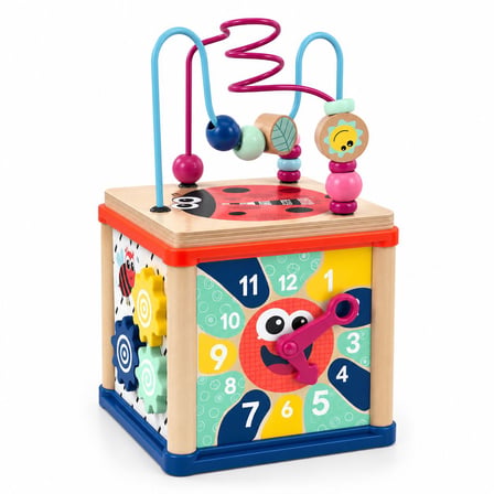 Topbright Ahşap Aktivite Küpü 5 i 1 Arada Montessori Eğitici Oyuncak 12 Ay+