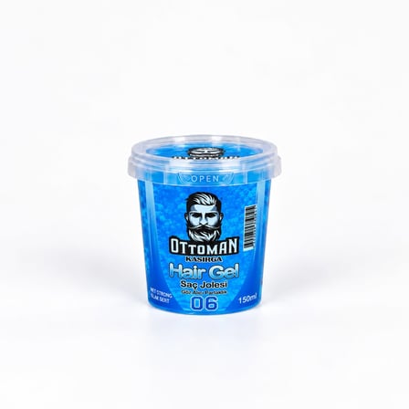 Ottoman Kasırga Hair Gel Islak Sert Saç Jölesi 150 ml Mavi Güçlü Tutuş Parlak Görünüm 1 Adet