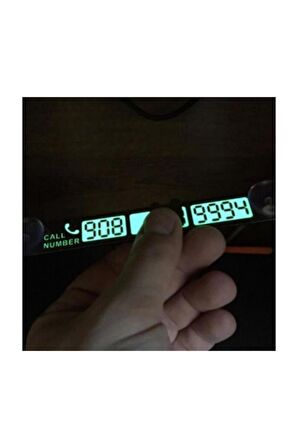 Araç İçi Fosforlu Telefon Plakası Numaratör