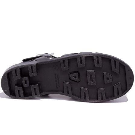 Igor S10259 Bıarrıtz Mate Siyah Ortopedik Günlük Kadın Sandalet