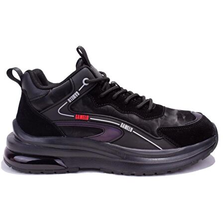 Gamelu 23KM Went Siyah Günlük Ortopedik Erkek Spor Ayakkabı