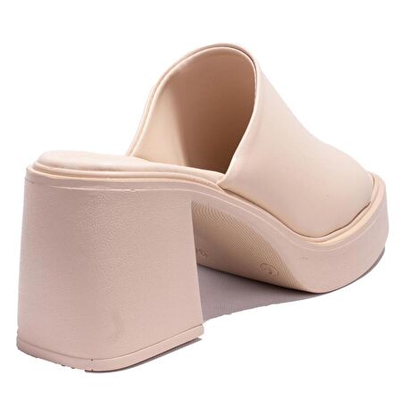 Dagoster DZA07-890201BB Ten Spor Topuklu Kadın Terlik