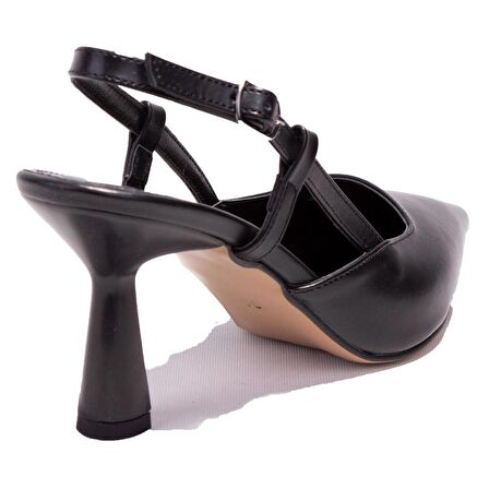 Dagoster DZA07-1221402BB Siyah Klasik Topuklu Kadın Ayakkabı