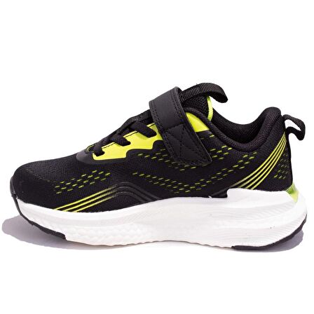Vicco Nebula 346F24Y113B Siyah Yeşil Ortopedik Erkek Çocuk Spor Ayakkabı