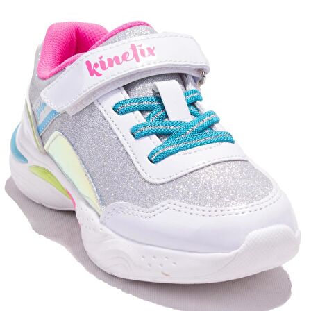 Kinetix WannaBB Beyaz Pembe Ortopedik Günlük Kız Çocuk Spor Ayakkabı