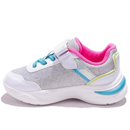 Kinetix WannaBB Beyaz Pembe Ortopedik Günlük Kız Çocuk Spor Ayakkabı