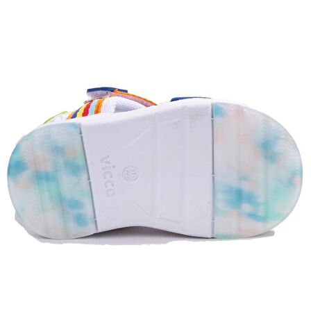 Vicco Flow II 332P24Y202BB Beyaz Mavi Ortopedik Günlük Erkek Çocuk Spor Sandalet