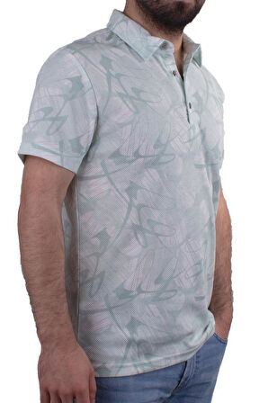 Twister Jeans 2278BB Yeşil Polo Yaka Erkek T-Shirt