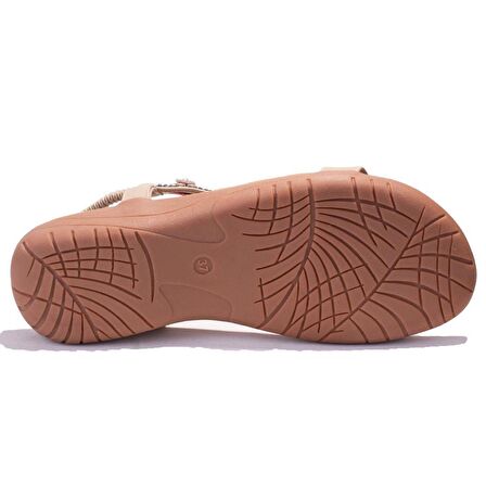 Dagoster DZA07-7416782BB Bej Günlük Ortopedik Kadın sandalet