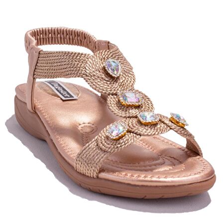 Dagoster DZA07-74136903BB Bej Günlük Ortopedik Kadın sandalet