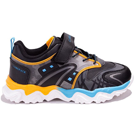 Lumberjack AlbenaBB Siyah Turuncu Ortopedik Günlük Erkek Çocuk Spor Ayakkabı