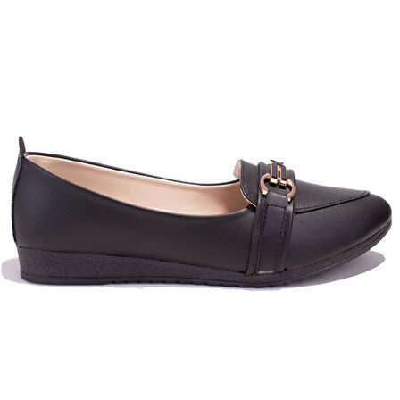 Dagoster DZA07-147199BB Siyah Ortopedik Günlük Babet Kadın Ayakkabı