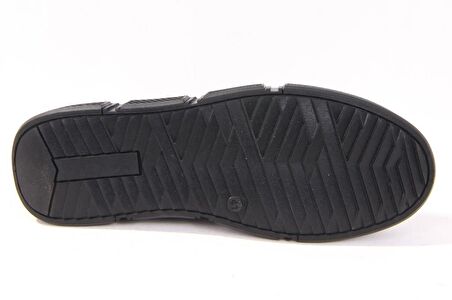 Hammer Jack 10220650 Siyah Ortopedik Günlük Erkek Deri Ayakkabı