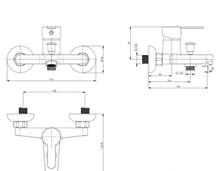MONET - Banyo Bataryası - Krom