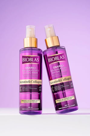 Keratin Kolajen Sıvı Saç Kremi 3 x 200 Ml - Onarıcı, Dolgunlaştırıcı, Kolay Tarama