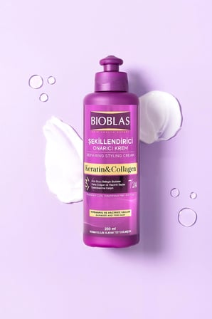 7 24 Şekillendirici Saç Bakım Kremi Belirgin Bukleler Dalgalı Ve Kıvırcık Saçlar 3 x 250ML