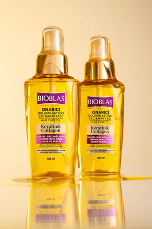 Keratin Kolajen Saç Bakım Yağı 100 Ml + Saç Bakım Şampuanı 360 Ml