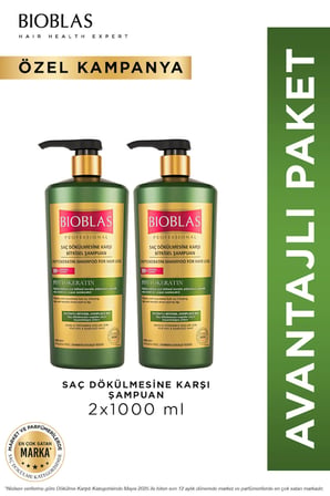 Phytokeratin Kuru & Yıpranmış Saçlar Şampuan 2 x 1000 Ml