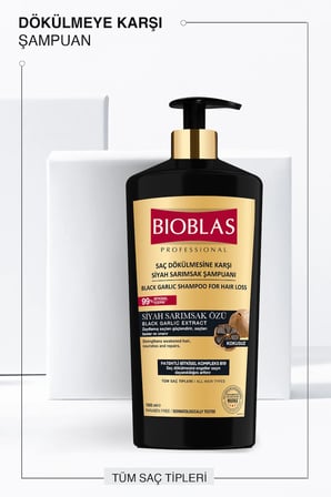 Saç Dökülmesine Karşı Siyah Sarımsak Şampuanı 2 x 1000 ml