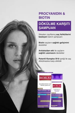 Procyanidin & Biotin Anti Stres Şampuanı 2 x 360 ml - Dökülme Karşıtı