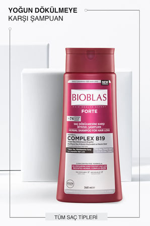 Forte Complex B19 Yoğun Saç Dökülmelerine Karşı Bitkisel Şampuan 2 x 360 ml