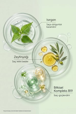Botanic Oils Isırgan Organik Zeytinyağı Şampuan 2 x 360 ml - Dolgunlaştırıcı, Saç Dökülmesine Karşı