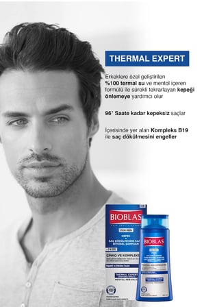 Thermal Expert Men Kepek ve Saç Dökülmesine Karşı Şampuan 2 x 360 Ml