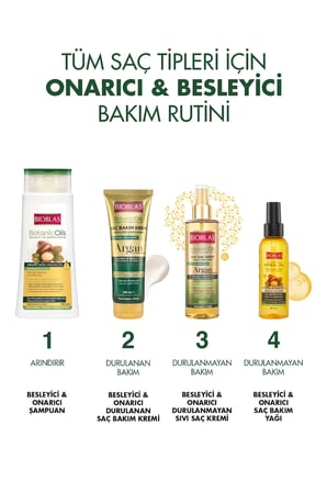 Botanic Oils Argan Yağlı Sıvı Saç Kremi 2 x 200 Ml Onarıcı Bakım Kremi