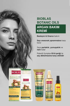 Botanic Oils Argan Yağlı Saç Kremi 2 x 250 Ml Onarıcı Argan Saç Bakım Kremi