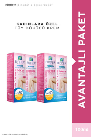Normal Ciltler İçin Tüy Dökücü Krem 2x200ml - Avantajlı Set