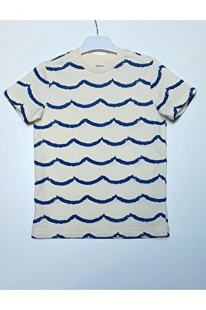 DENİZ DALGASI BİSİKLET YAKA TİŞÖRT
