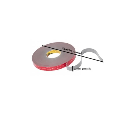3m Gph 060 Çift Taraflı Bant (Gri Vhb) 25MMX33MT
