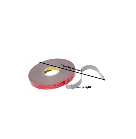 3m Gph 060 Çift Taraflı Bant (Gri Vhb) 10MMX33MT