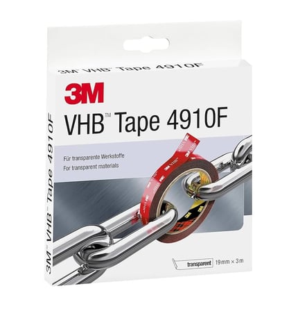 3m Vhb 4910F Şeffaf Çift Taraflı Akrilik Bant 19MMX3MT