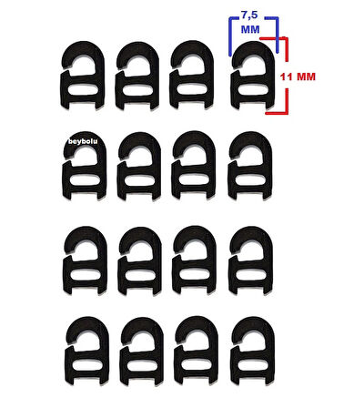 Simfer Ocak Izgara Demiri Lastiği 16 Adet Lastik Izgara Tampon Takoz