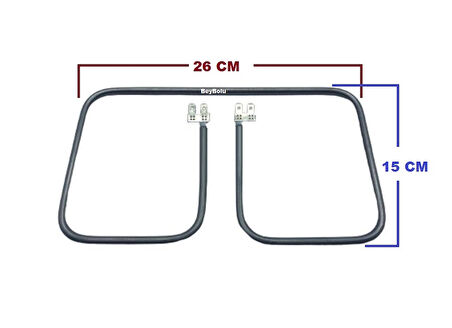 26 x 15 Cm 900 watt Tost Makinesi Rezistansı , 26x15 cm seri Rezistans