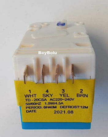 Bosch Uyumlu TİMER Şalteri ,  No Frost Buzdolabı Taymır Tımer Zaman Saati 