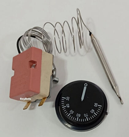 Demirdöküm Uyumlu Termosifon Termostat , Şofben Termostatı 0 - 90 Otomatik 16 Amper