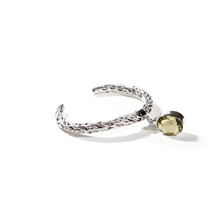 925 Ayar Gümüş Peridot Bileklik – Verdant Arc