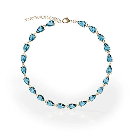 Gümüş Mistik Topaz Bileklik – Blue Verge