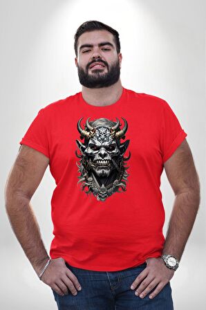 Dünyalar Savaşı Kahraman  Kırmızı Büyük Beden Erkek Kadın Unisex Basic Ön Baskılı Tişört