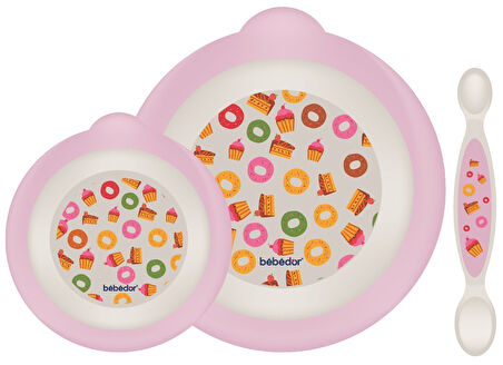 Bebedor Beslenme Setim (Kod:9563) - Pembe