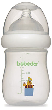 Bebedor Desenli Geniş Ağızlı PP Biberon 180ML (Kod:97322) - Sarı