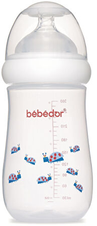 Bebedor Desenli Geniş Ağızlı PP Biberon 260ML (Kod:98322) - Mavi