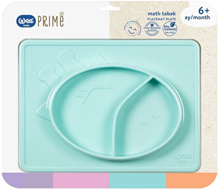Wee Baby Prime Matlı Tabak (Kod:925) - Turkuaz