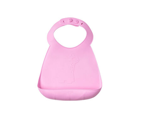 Wee Baby Prime Silikon Mama Önlüğü (Kod-927) - Pembe